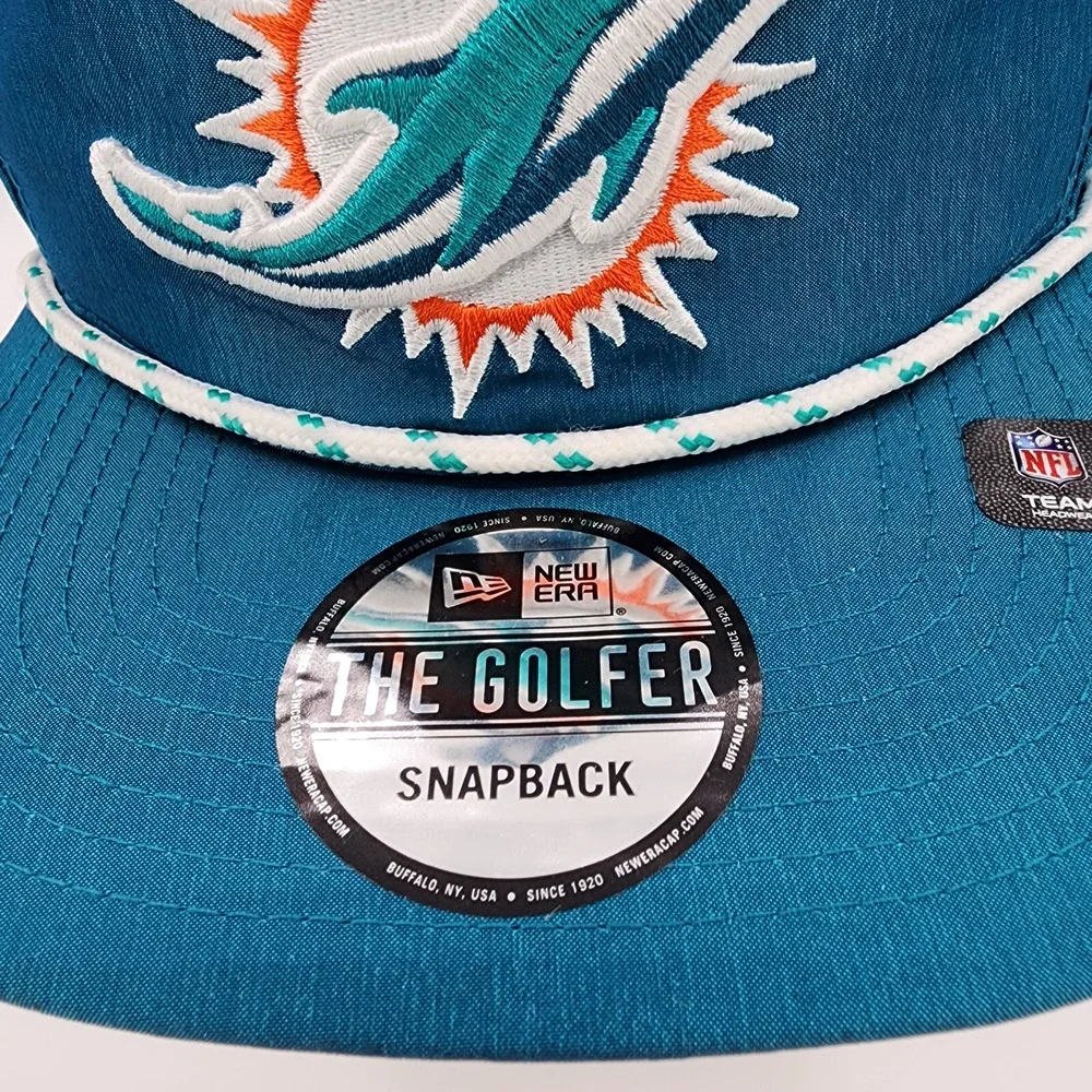 Miami Dolphins NFL New Era 9Fifty Rope‎ Golfer Hat Satin Adult Snapback Cap NEW